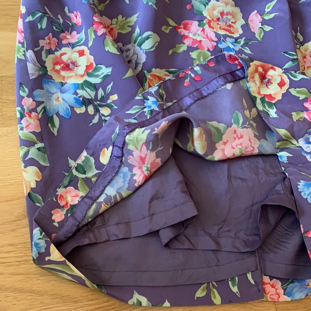 Gorgeous 💜Floral silk Vtg Talbots Maggy London - Picture 8 of 16